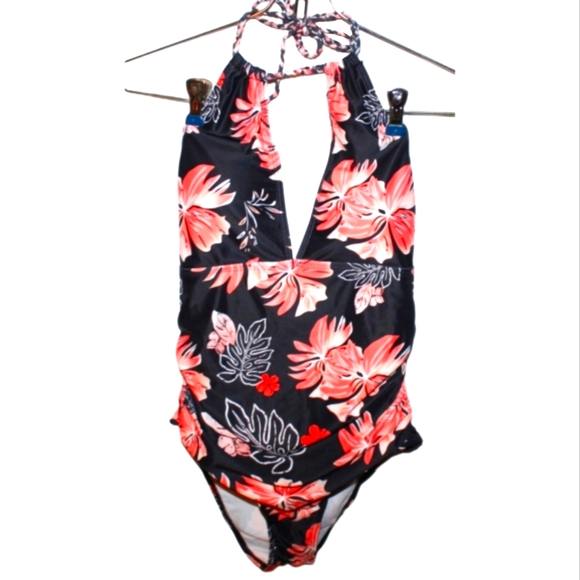 Holipick Other - Women's Floral Ruched Bathing Suit